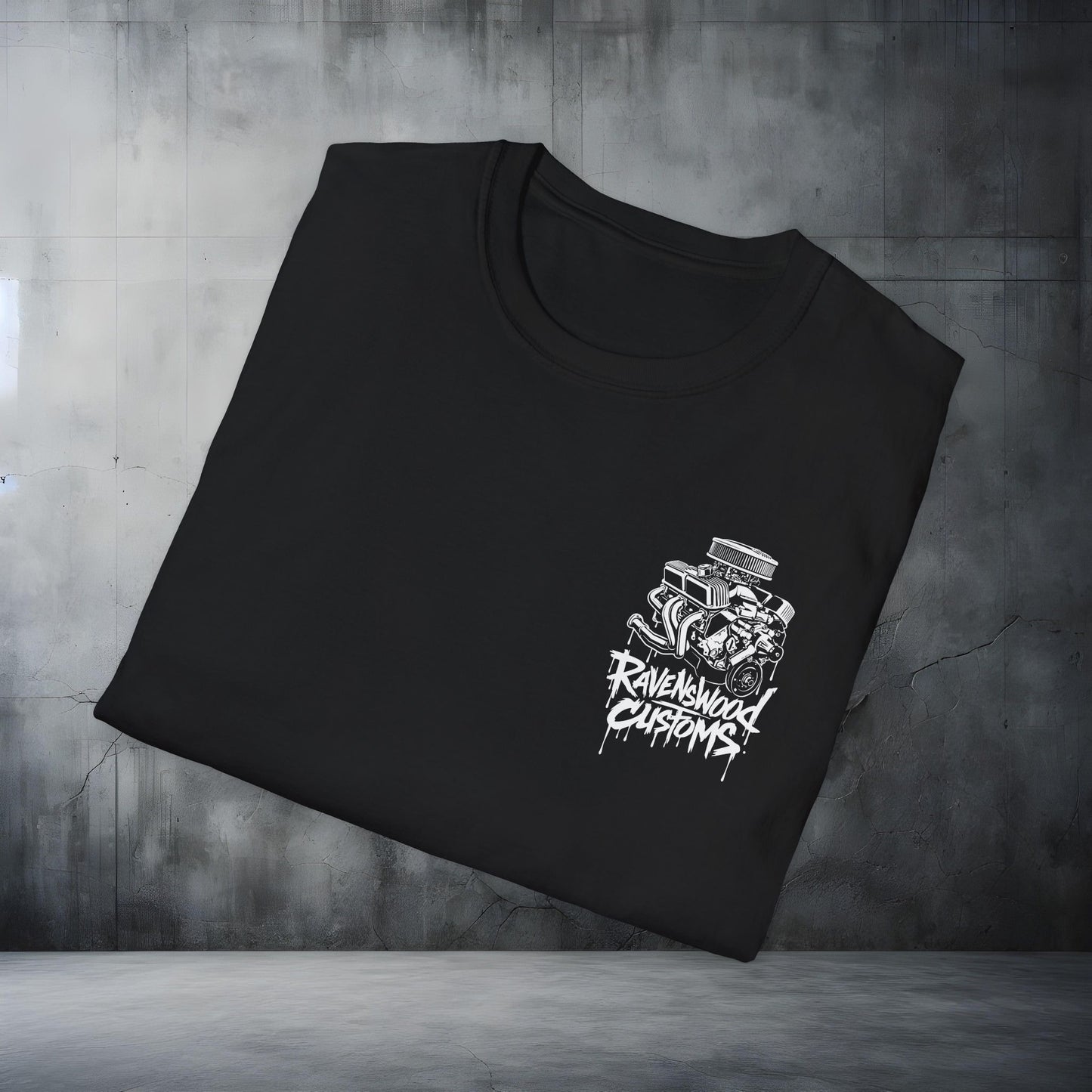 Ravenswood Customs 318 Cube Small-block Chrysler V8 Engine Graphic T-Shirt