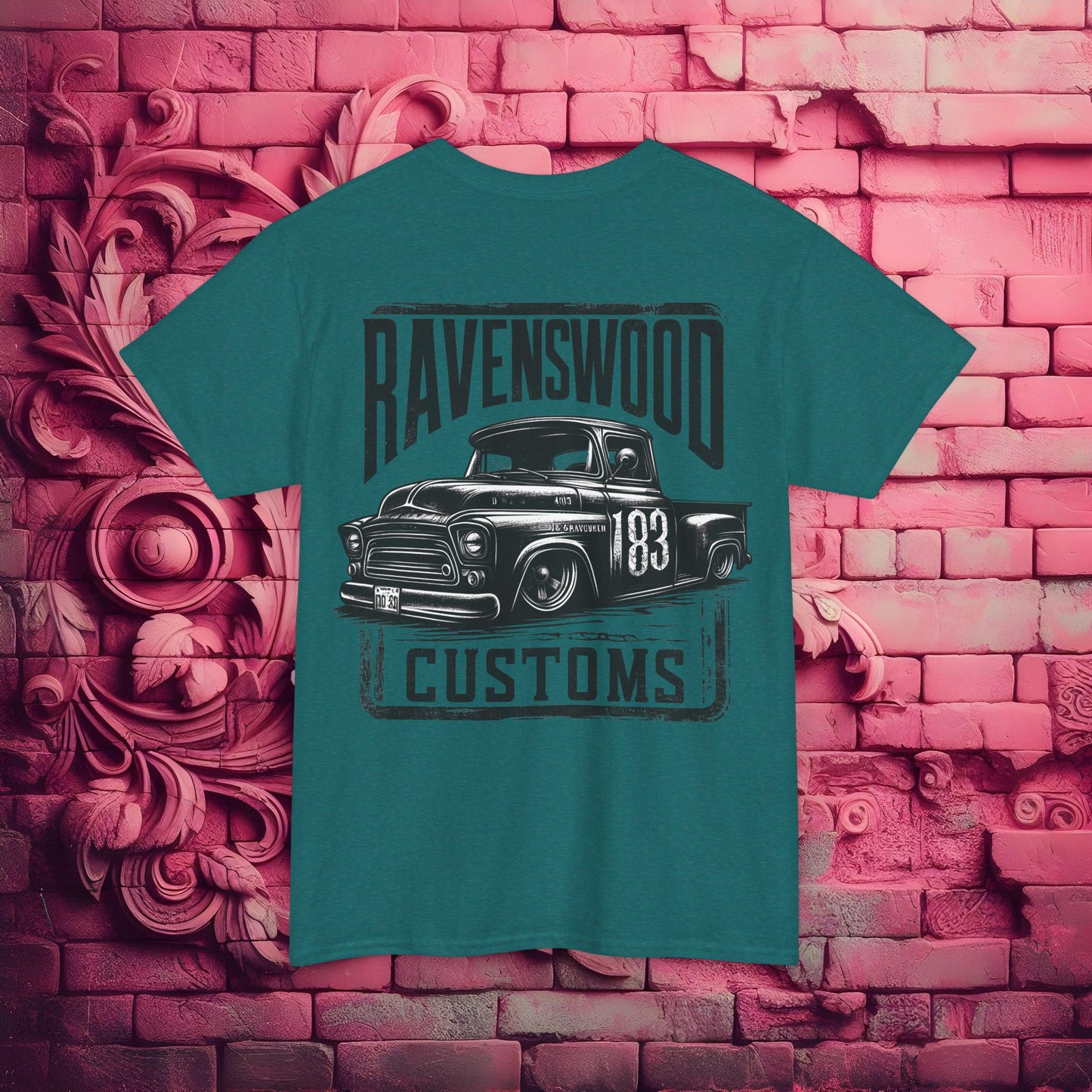 Ravenswood Customs Vintage Car Graphic Tee, Classic Car T-Shirt, Unisex Heavy Cotton Tee