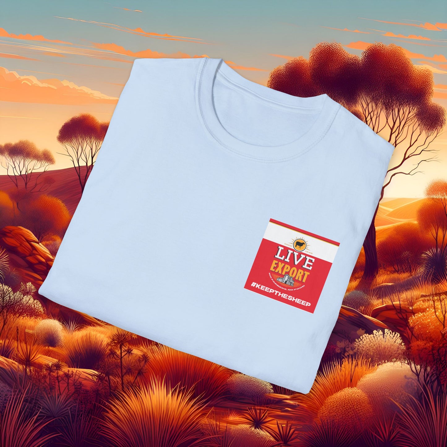 Live Export #keepthesheep Unisex Softstyle T-Shirt - Bold Graphic Tee for Keep the Sheep movement