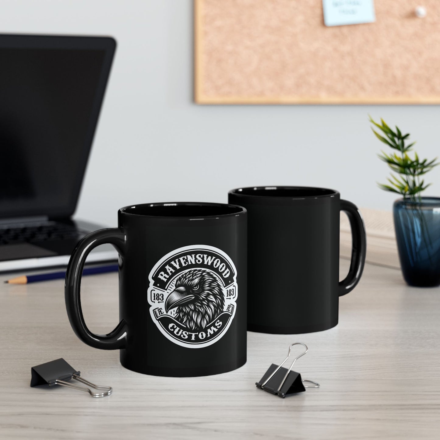 Ravenswood Customs Black Mug (11oz, 15oz)