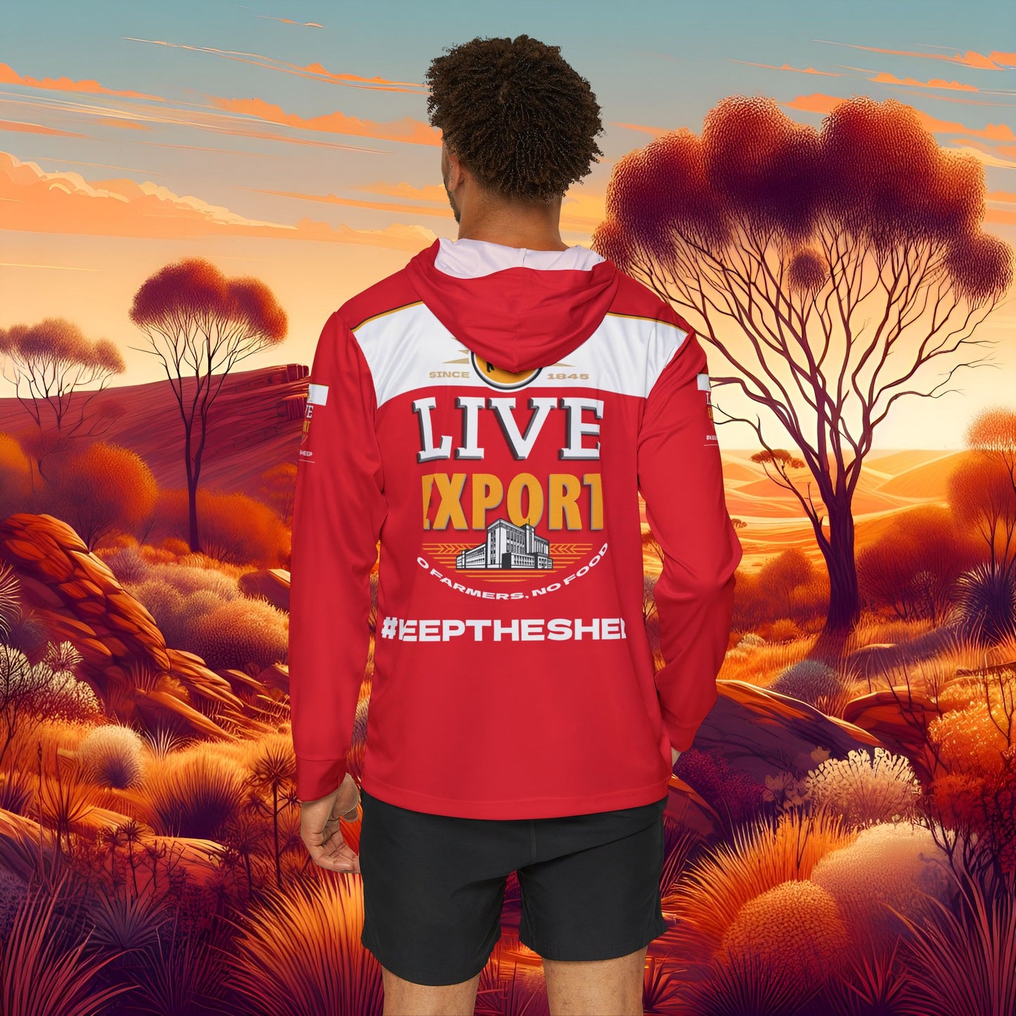 Live Export Men's Sports Warmup Hoodie - LIVE EXPORT #KEEPTHESHEEP