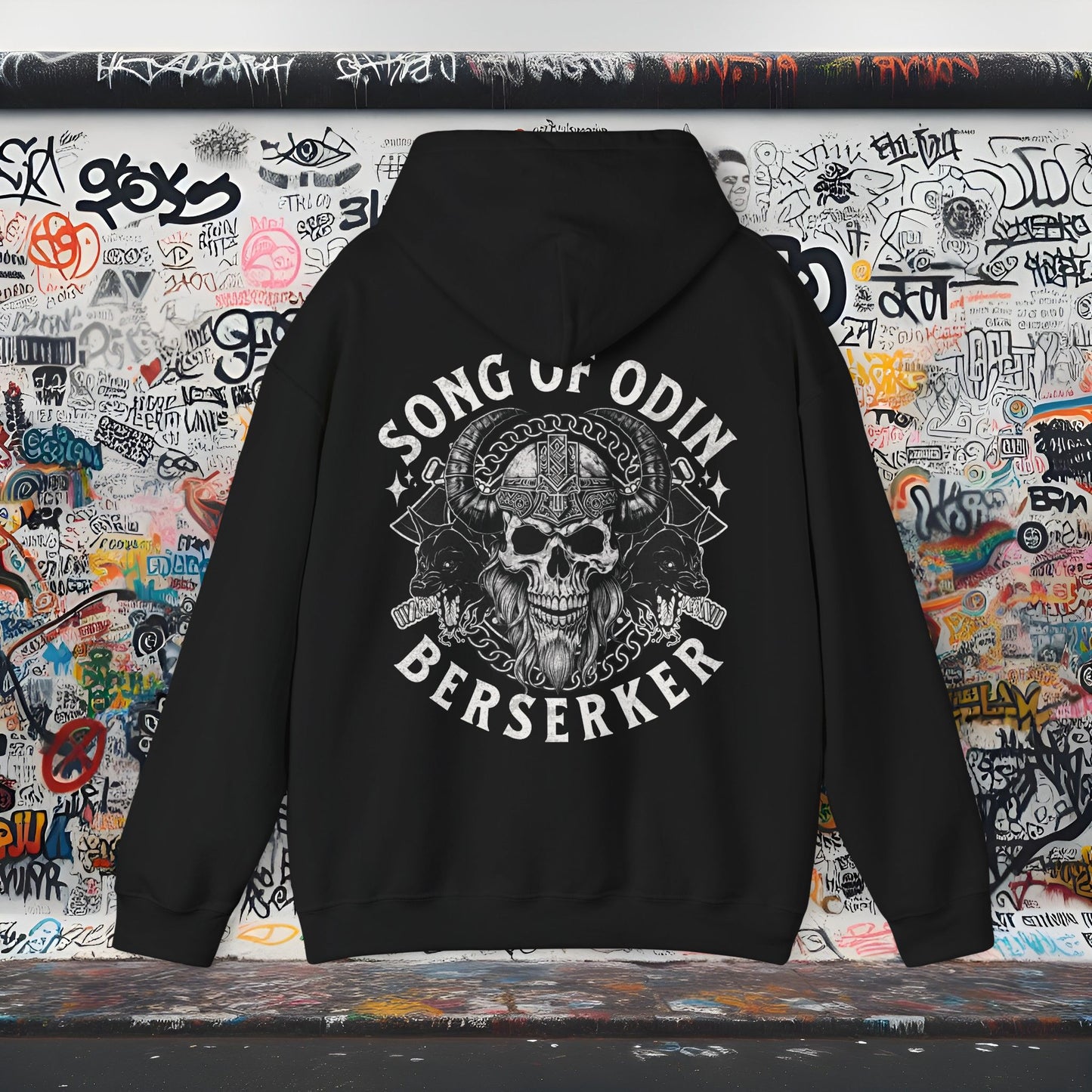 Viking Berserker Hoodie | Unisex Sweatshirt for Norse Mythology Fans, Gift for Gamers, Halloween Costume, Unique Streetwear
