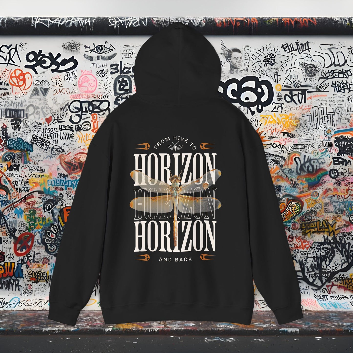 Horizon Graphic Hoodie | Unisex Sweatshirt for Adventure Lovers, Gift for Travel Enthusiasts, Cozy Casual Wear, Perfect for Hiking