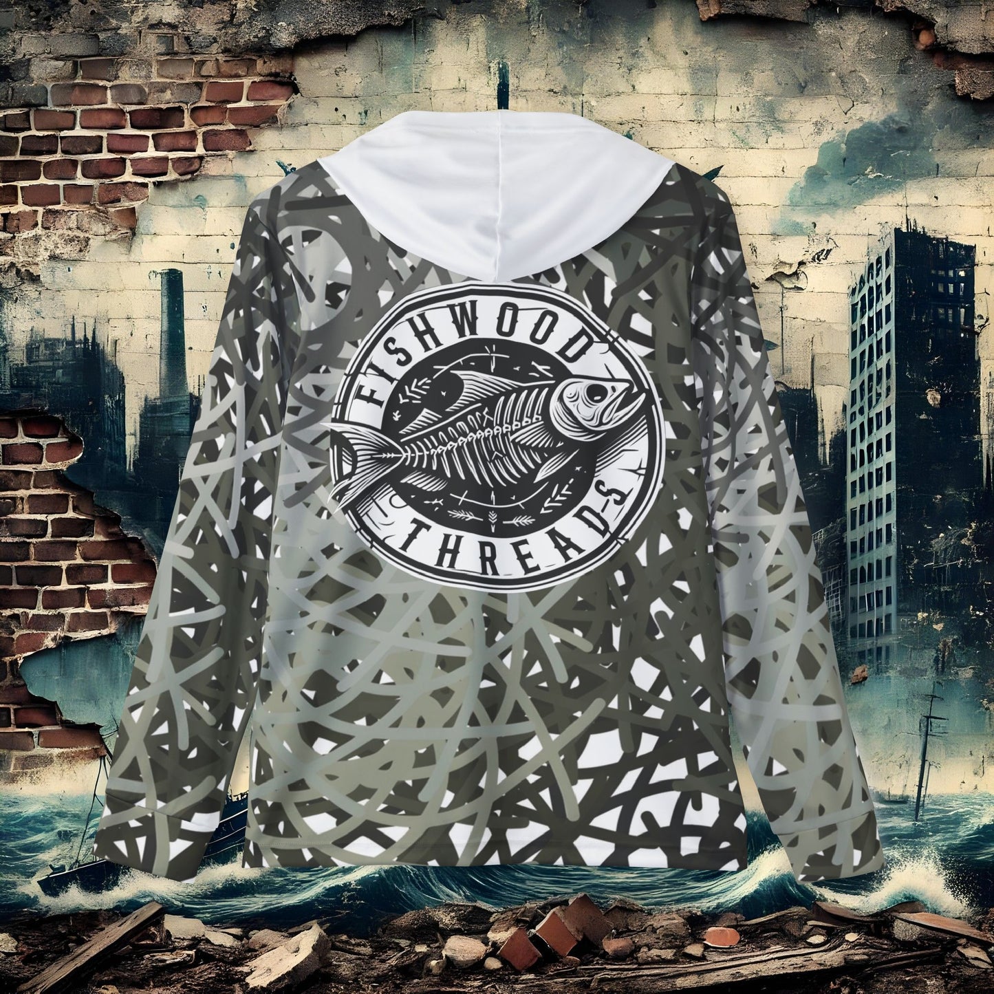 Camo Fishwood Threads Sports Hoodie - Perfect for Outdoor Enthusiasts