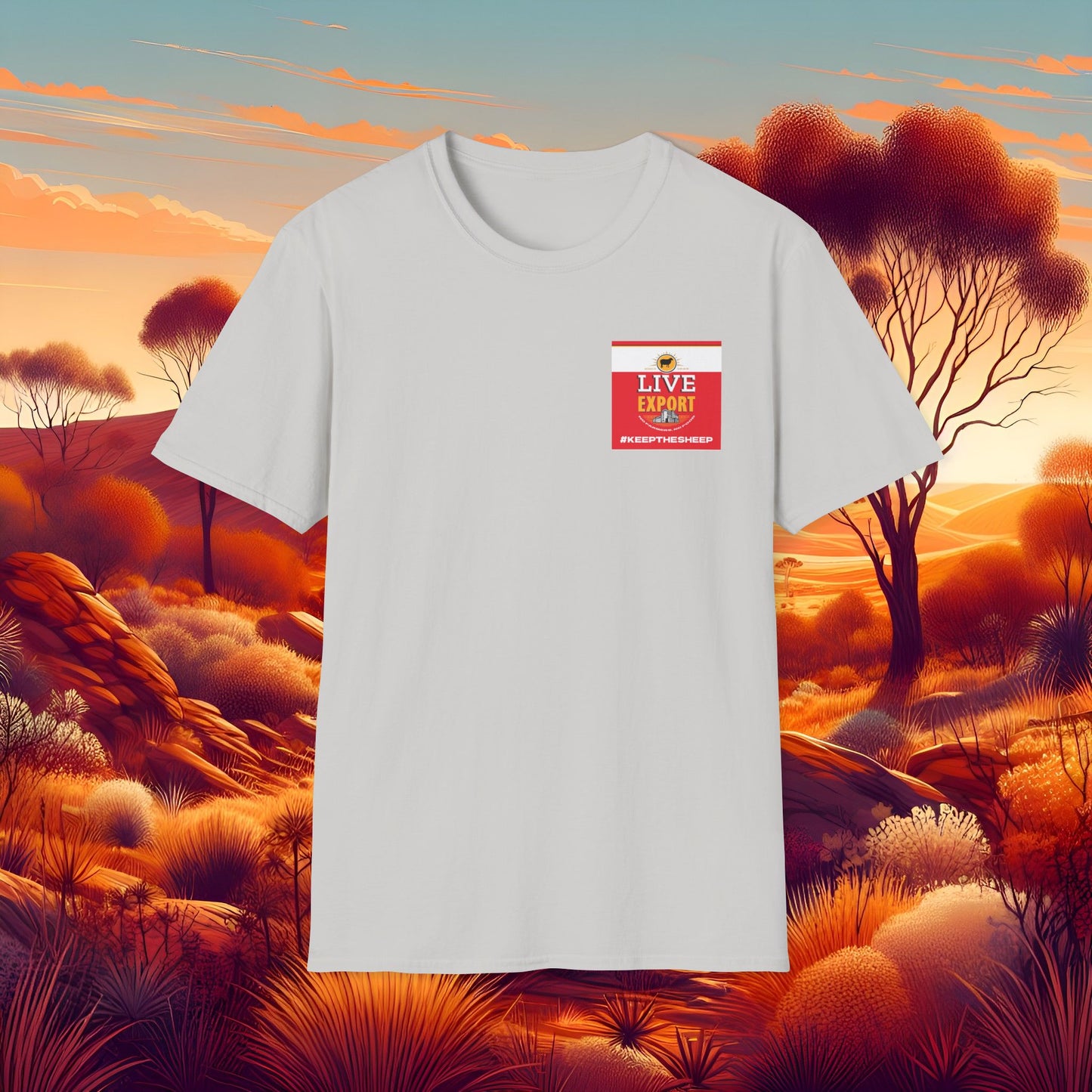 Live Export #keepthesheep Unisex Softstyle T-Shirt - Bold Graphic Tee for Keep the Sheep movement