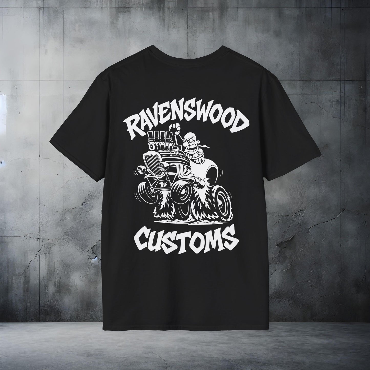 Ravenswood Customs Highboy Hot Rod Unisex Softstyle T-Shirt