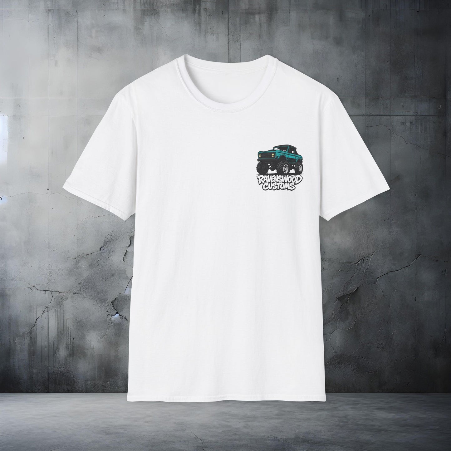 Ravenswood Customs Ford Bronco Unisex Softstyle T-Shirt