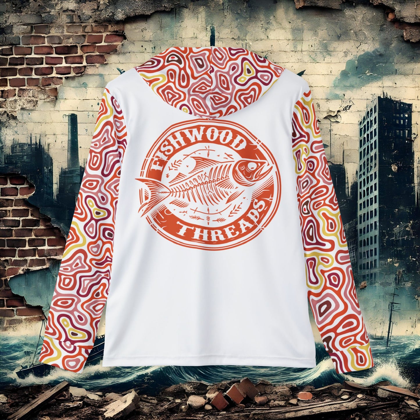 Men's Fishing Hoodie - Fishwood Threads, Adventure & Outdoor Enthusiasts