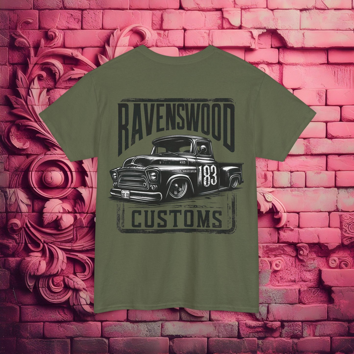 Ravenswood Customs Vintage Car Graphic Tee, Classic Car T-Shirt, Unisex Heavy Cotton Tee
