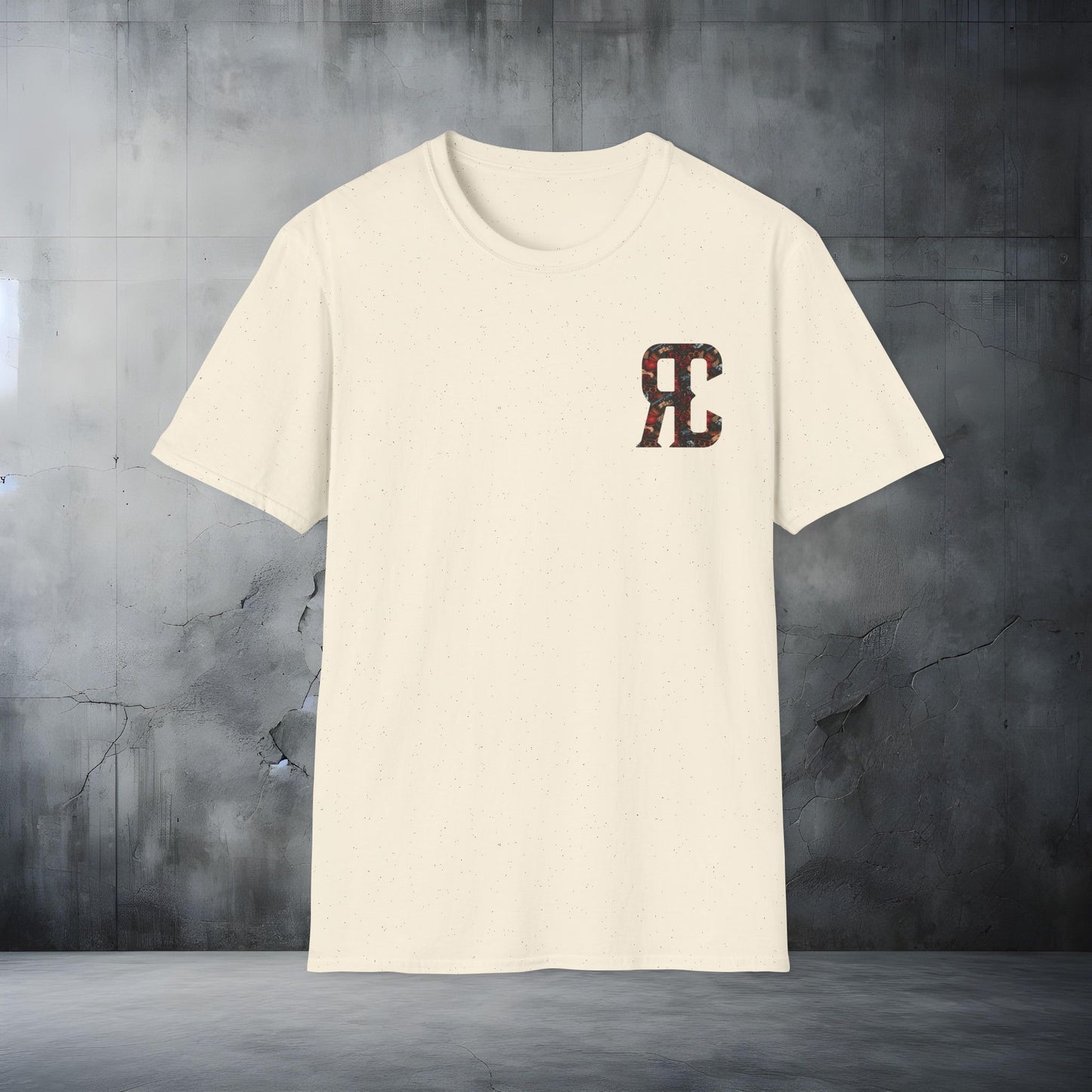 Unisex Softstyle T-Shirt with Bold Floral Design - Perfect for Everyday Wear
