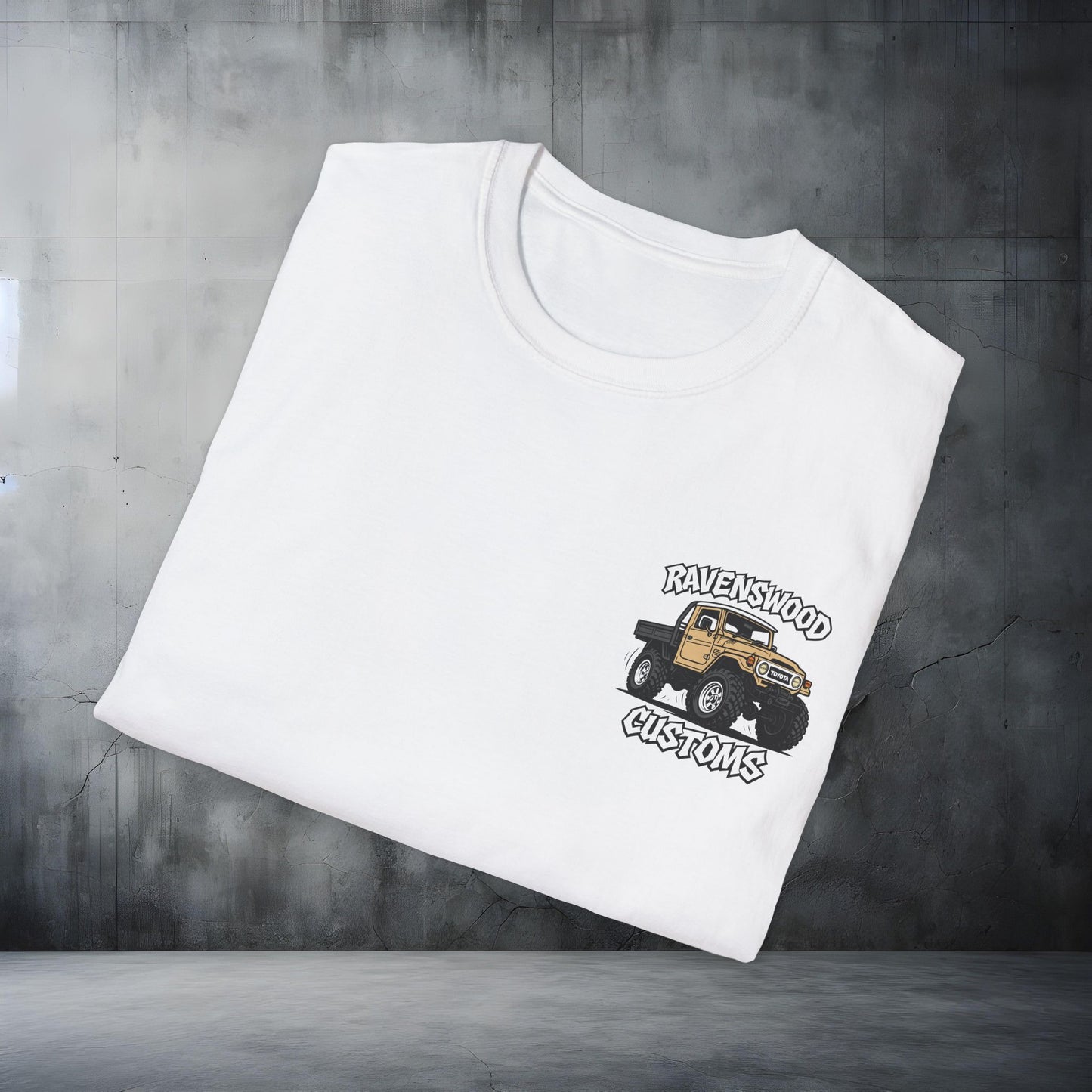 Ravenswood Customs Unisex Softstyle T-Shirt - Tan Forty Design, Cool Graphic Tee