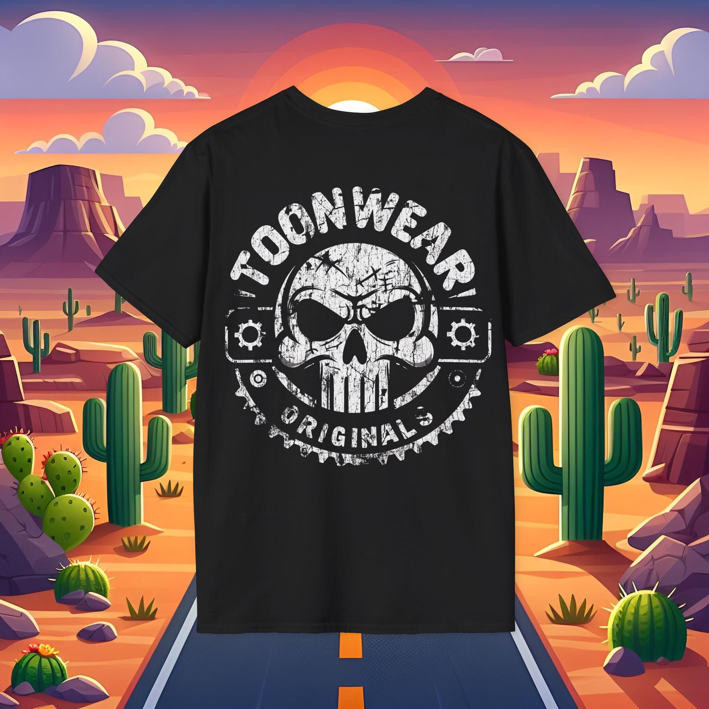 Worn Toonwear Originals Unisex Graphic - Skull T-Shirt