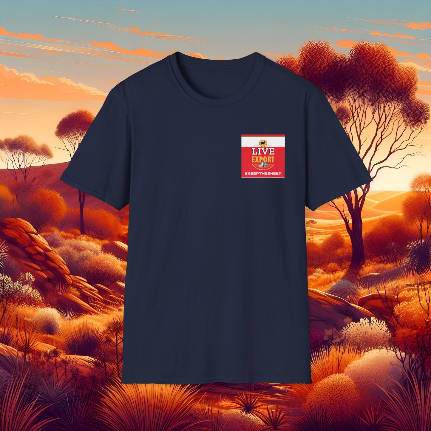 Live Export #keepthesheep Unisex Softstyle T-Shirt - Bold Graphic Tee for Keep the Sheep movement