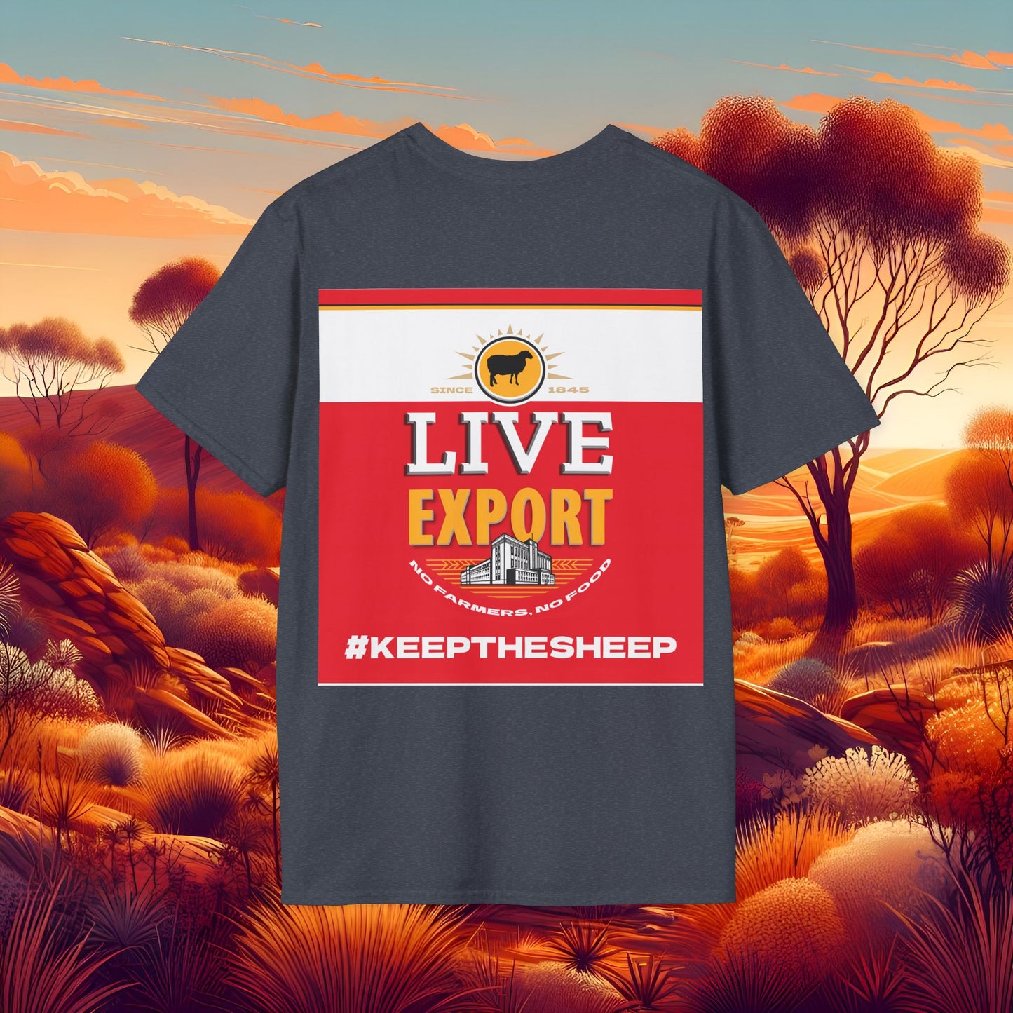 Live Export #keepthesheep Unisex Softstyle T-Shirt - Bold Graphic Tee for Keep the Sheep movement