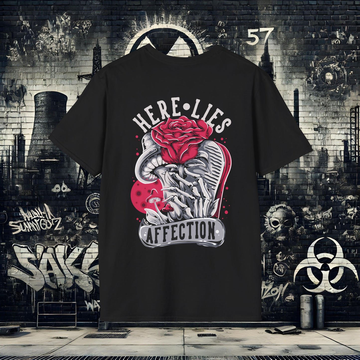 Here Lies Affection Unisex Softstyle T-Shirt