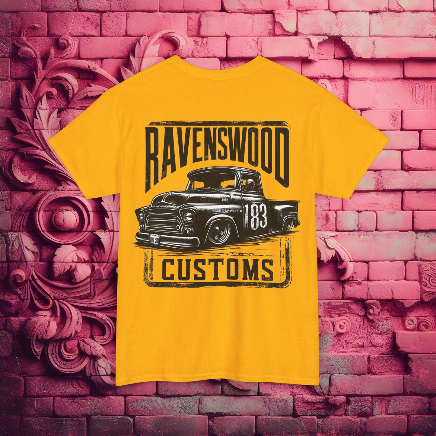 Ravenswood Customs Vintage Car Graphic Tee, Classic Car T-Shirt, Unisex Heavy Cotton Tee