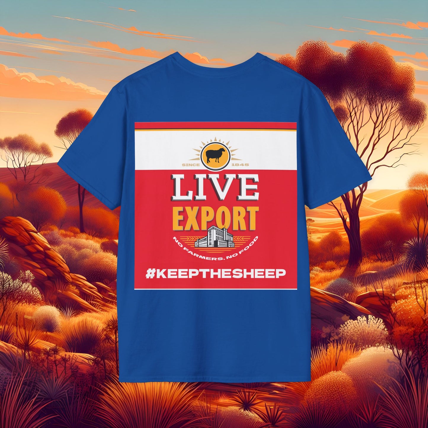 Live Export #keepthesheep Unisex Softstyle T-Shirt - Bold Graphic Tee for Keep the Sheep movement