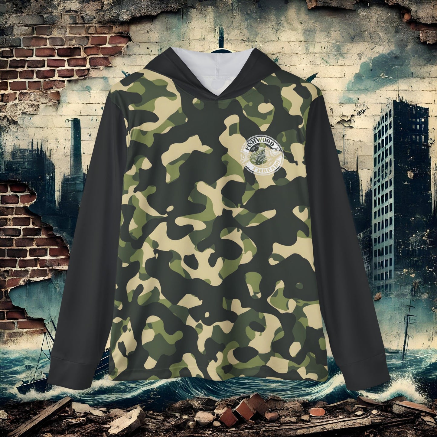 Men's Fishing Hoodie - Fishwood Threads, Adventure & Outdoor Enthusiasts