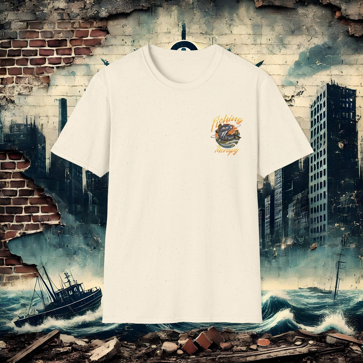 Fishing Therapy Unisex Softstyle T-Shirt – Relax in Style