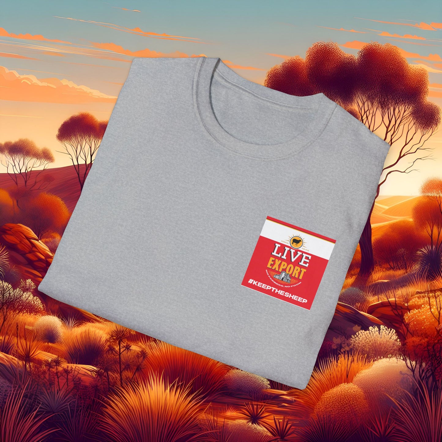 Live Export #keepthesheep Unisex Softstyle T-Shirt - Bold Graphic Tee for Keep the Sheep movement