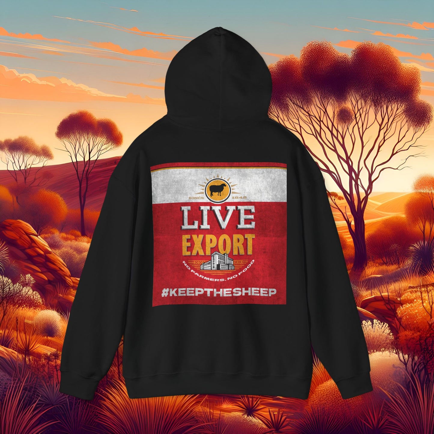 Live Export Keep the Sheep Unisex Heavy Blend™ Hooded Sweatshirt