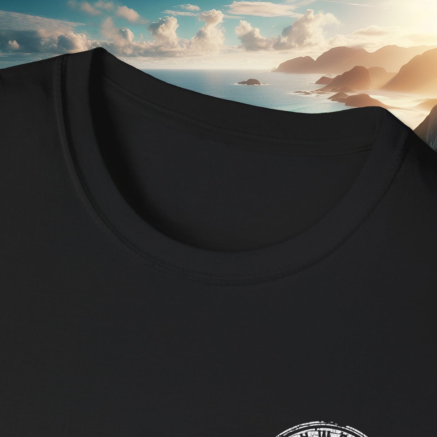 Worn Fishwood Threads Unisex Softstyle T-Shirt – Perfect for Beach Lovers and Fishing Enthusiasts