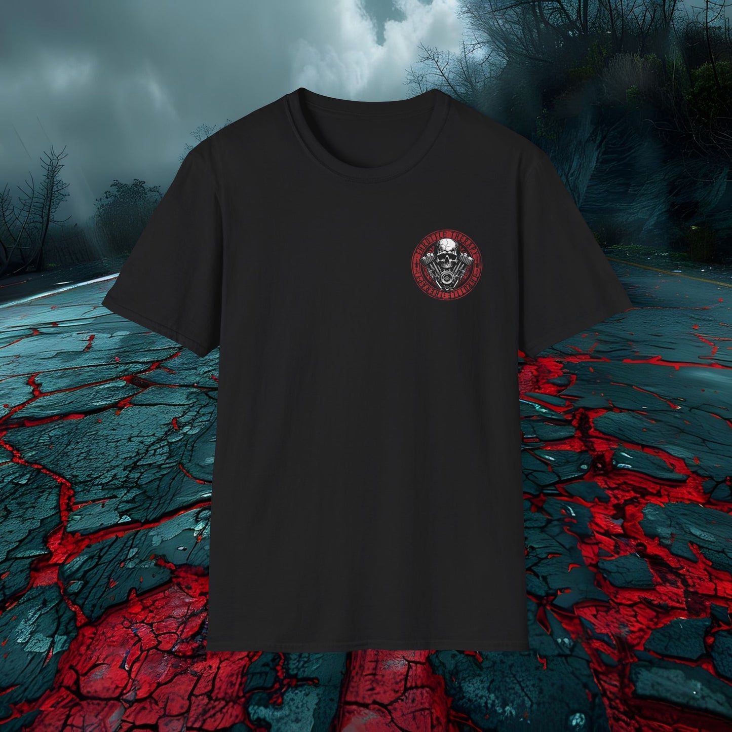 Throttle Therapy Skull Graphic Tee | Unisex Softstyle T-Shirt