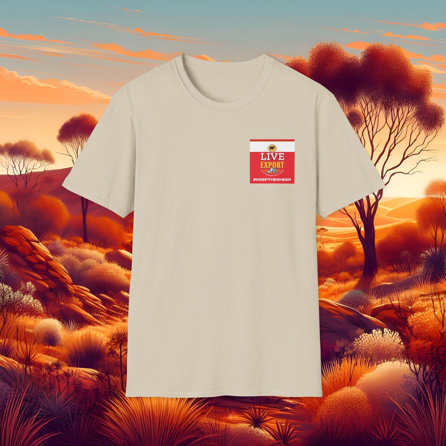 Live Export #keepthesheep Unisex Softstyle T-Shirt - Bold Graphic Tee for Keep the Sheep movement