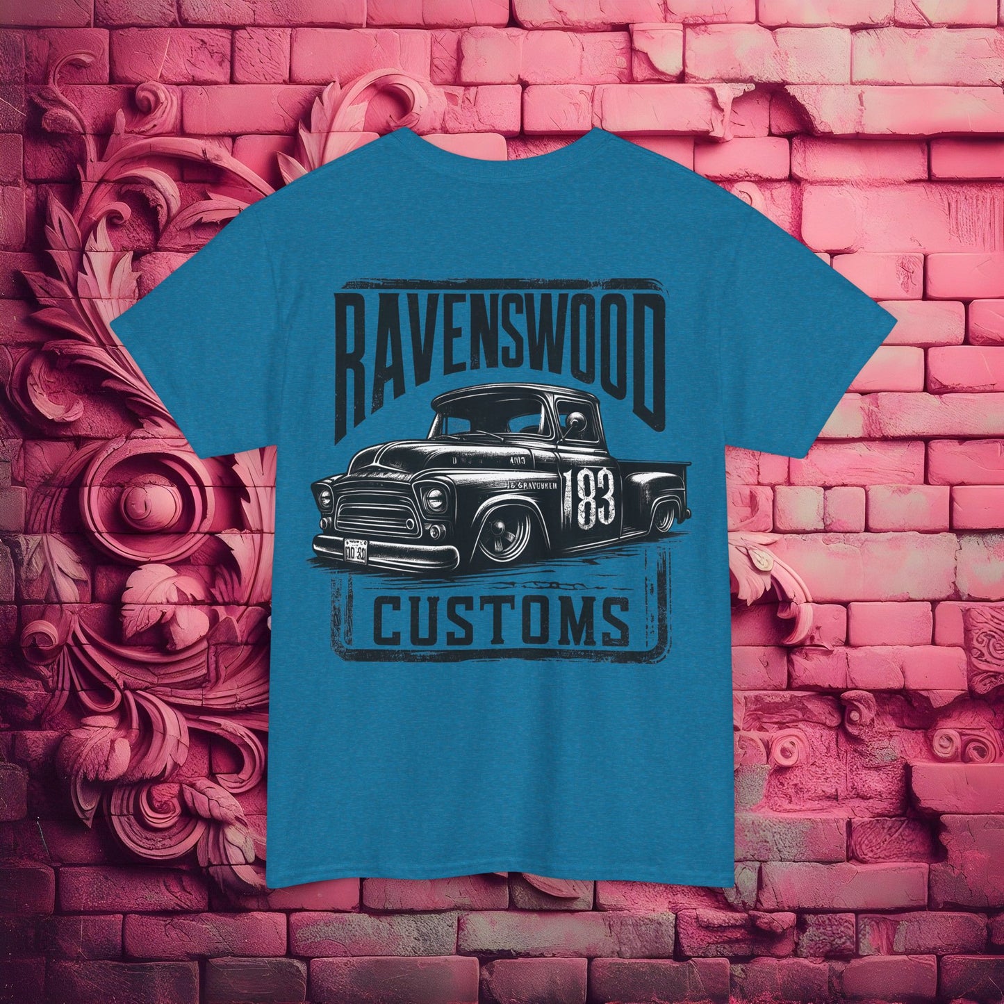 Ravenswood Customs Vintage Car Graphic Tee, Classic Car T-Shirt, Unisex Heavy Cotton Tee