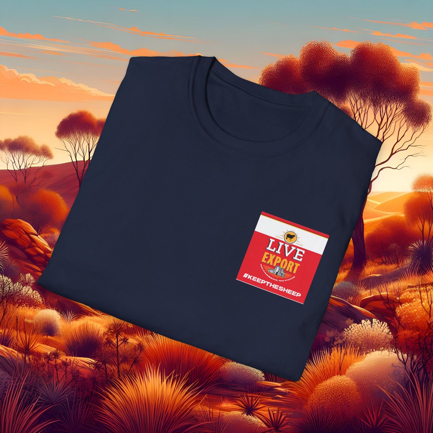 Live Export #keepthesheep Unisex Softstyle T-Shirt - Bold Graphic Tee for Keep the Sheep movement
