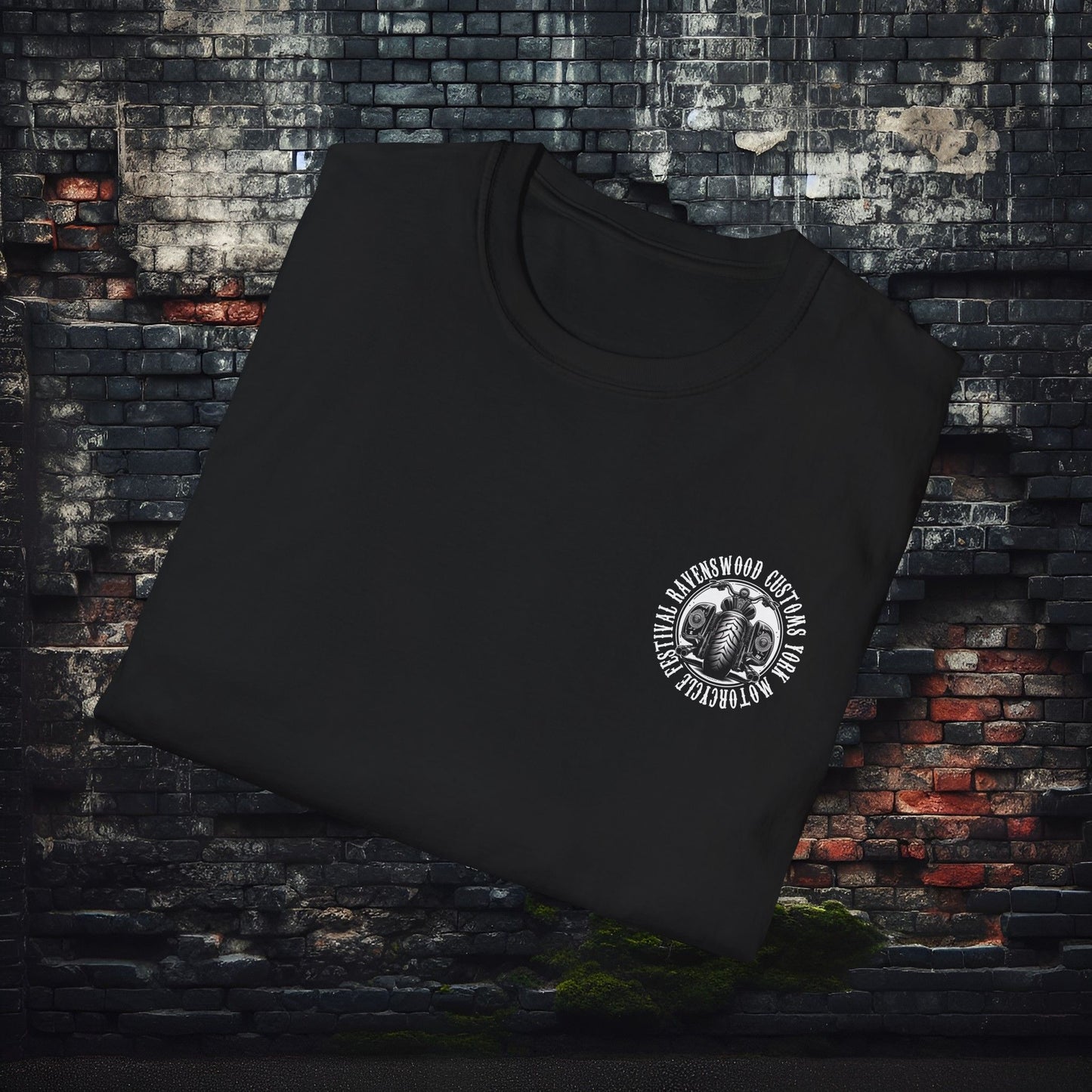 Ravenswood Customs York Motorcycle Festival Unisex Softstyle T-Shirt