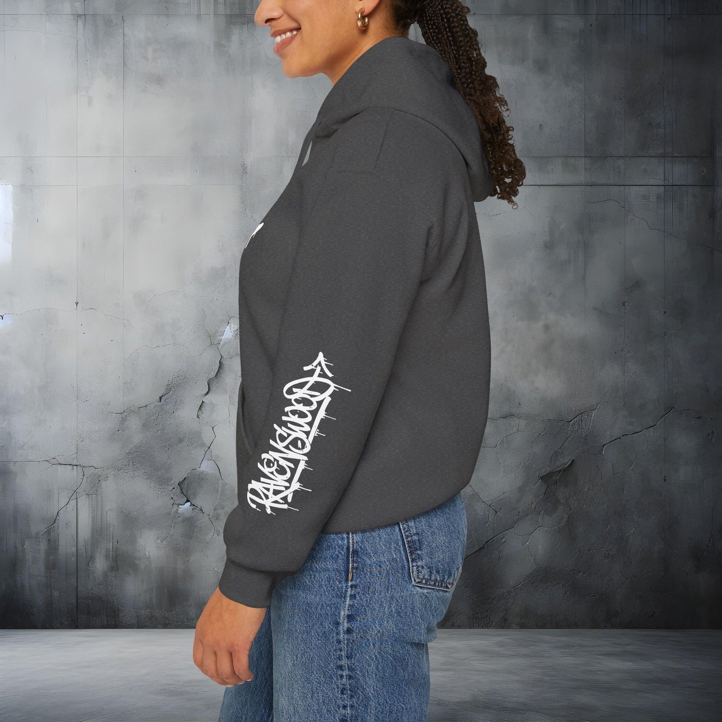 Ravenswood Graffiti Tag Hoodie Urban Streetwear Hoodie