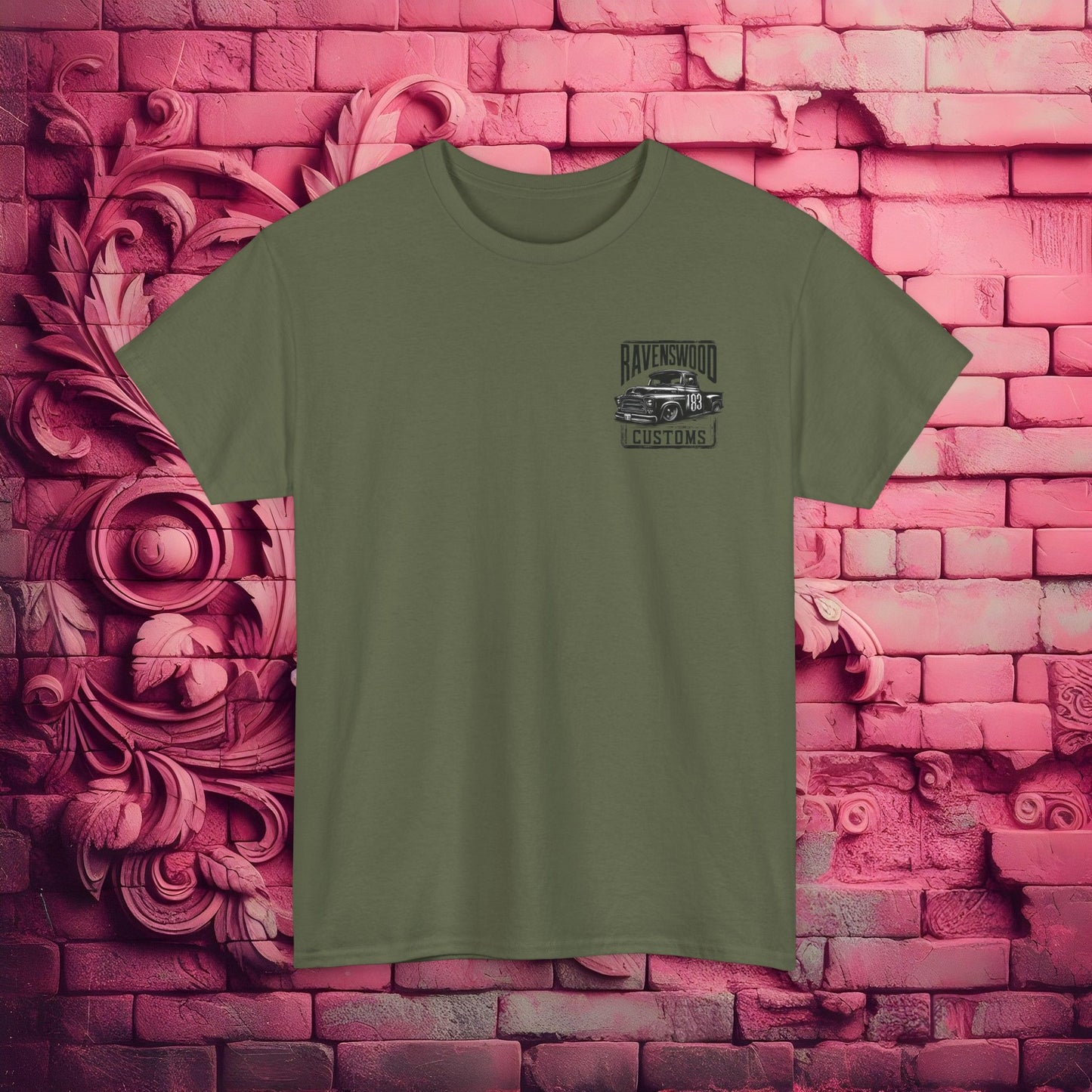 Ravenswood Customs Vintage Car Graphic Tee, Classic Car T-Shirt, Unisex Heavy Cotton Tee