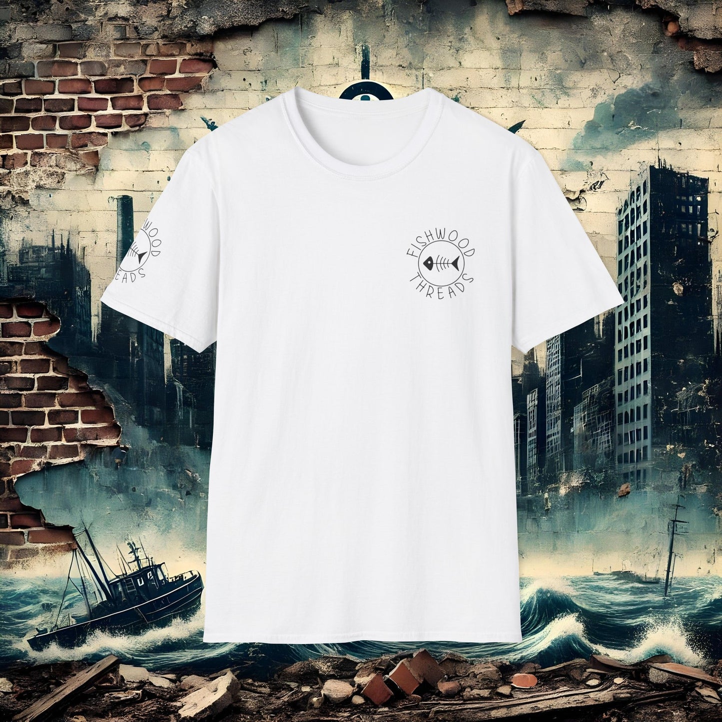 Fishwood Threads Unisex Softstyle T-Shirt - Casual Fit, Perfect for Fishing Lovers