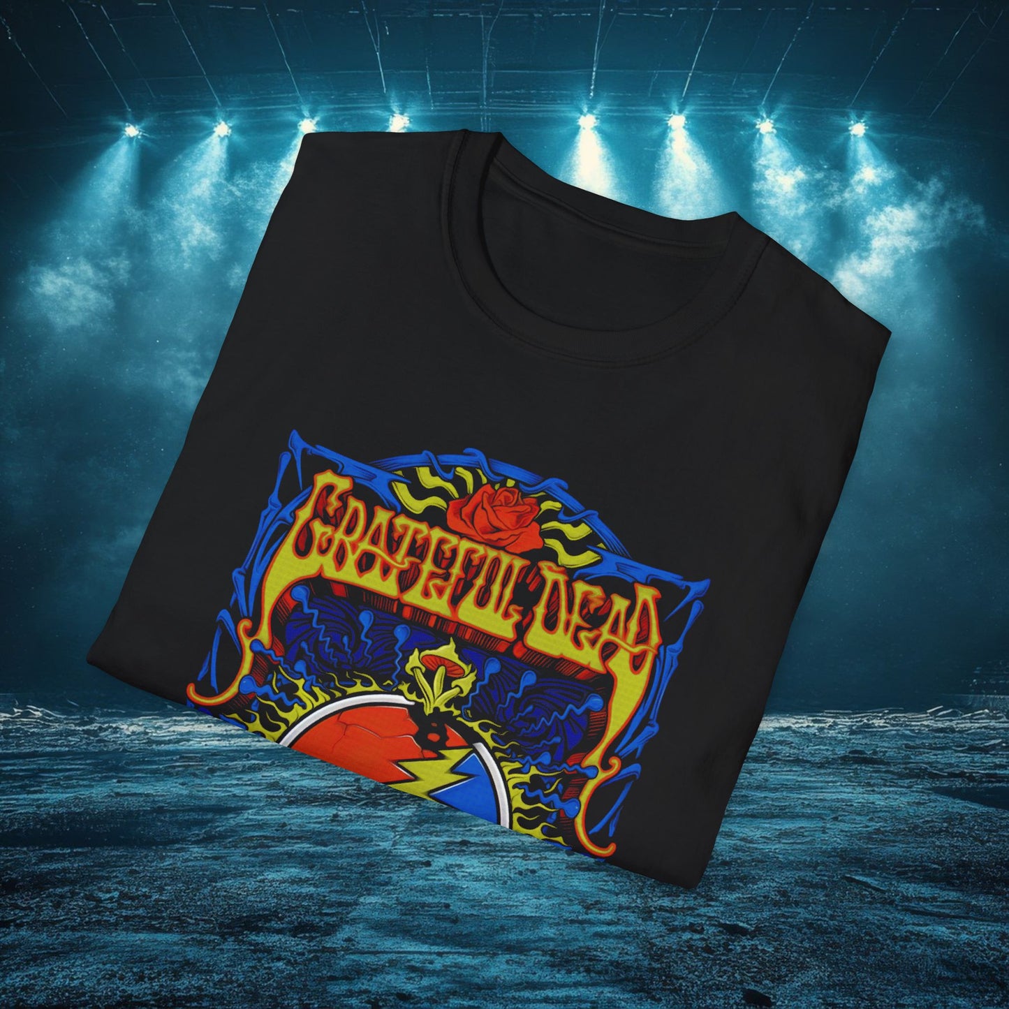 Grateful Dead Skull Graphic T-Shirt, Unisex Tee, Alternative Music Merch, Casual Wear, Concert Outfit, Gift for Music Lovers