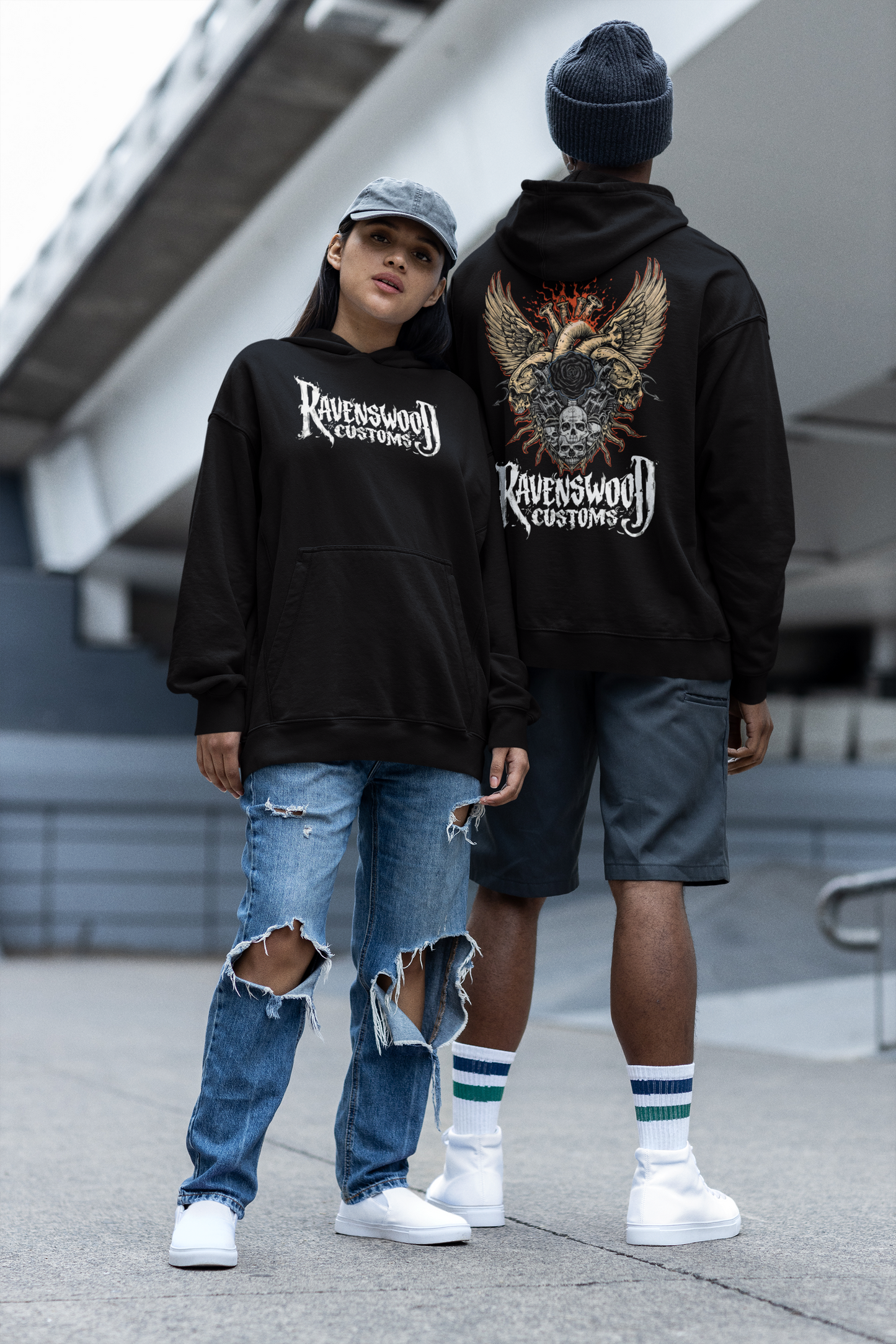 RC Flamming Winged Skull Vtwin Heart and Rose T-Shirt Botanical Anatomical Art Tee