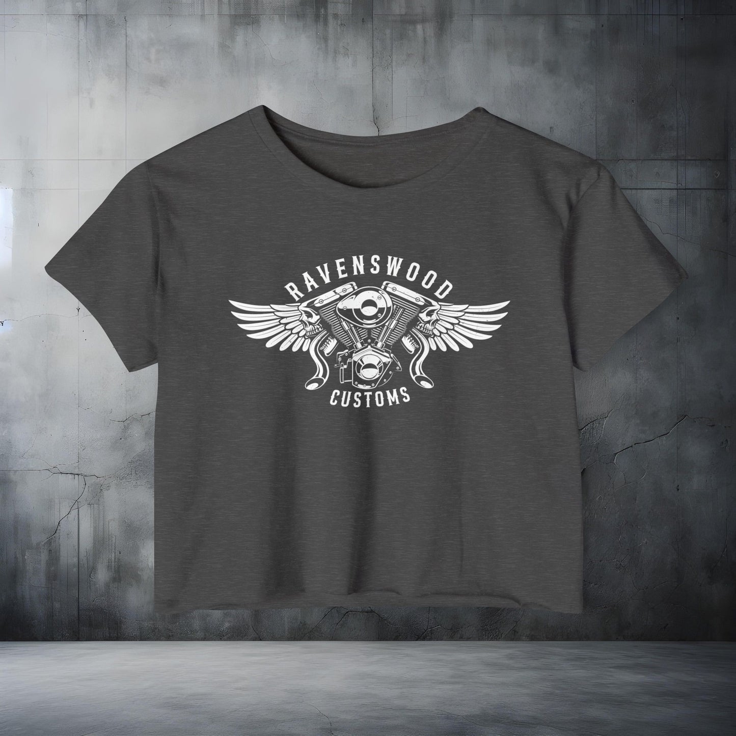Ravenswood Customs Women's Festival Crop Top - Boho Chic Tee for Summer Events
