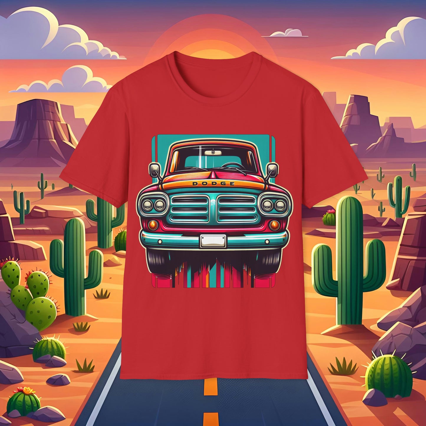 Toon Dodge 1 Unisex Softstyle T-Shirt