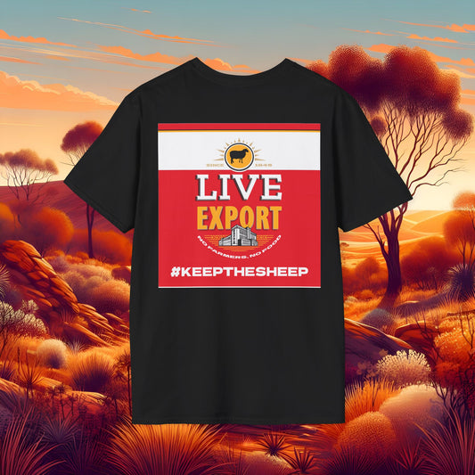 Live Export #keepthesheep Unisex Softstyle T-Shirt - Bold Graphic Tee for Keep the Sheep movement