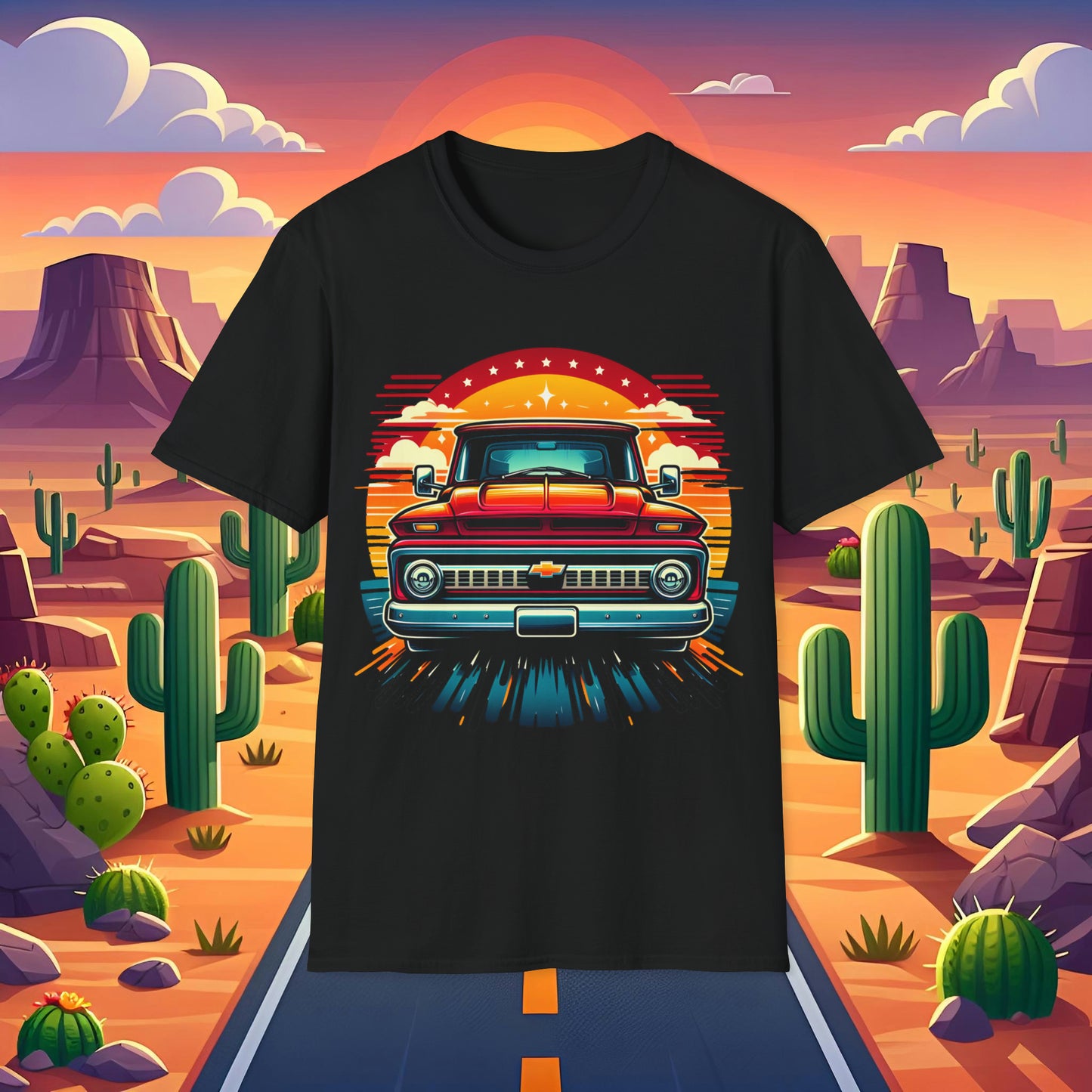 Toon Chevy 1 Unisex Softstyle T-Shirt