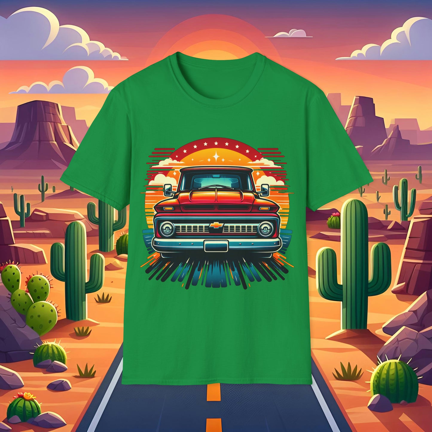 Toon Chevy 1 Unisex Softstyle T-Shirt