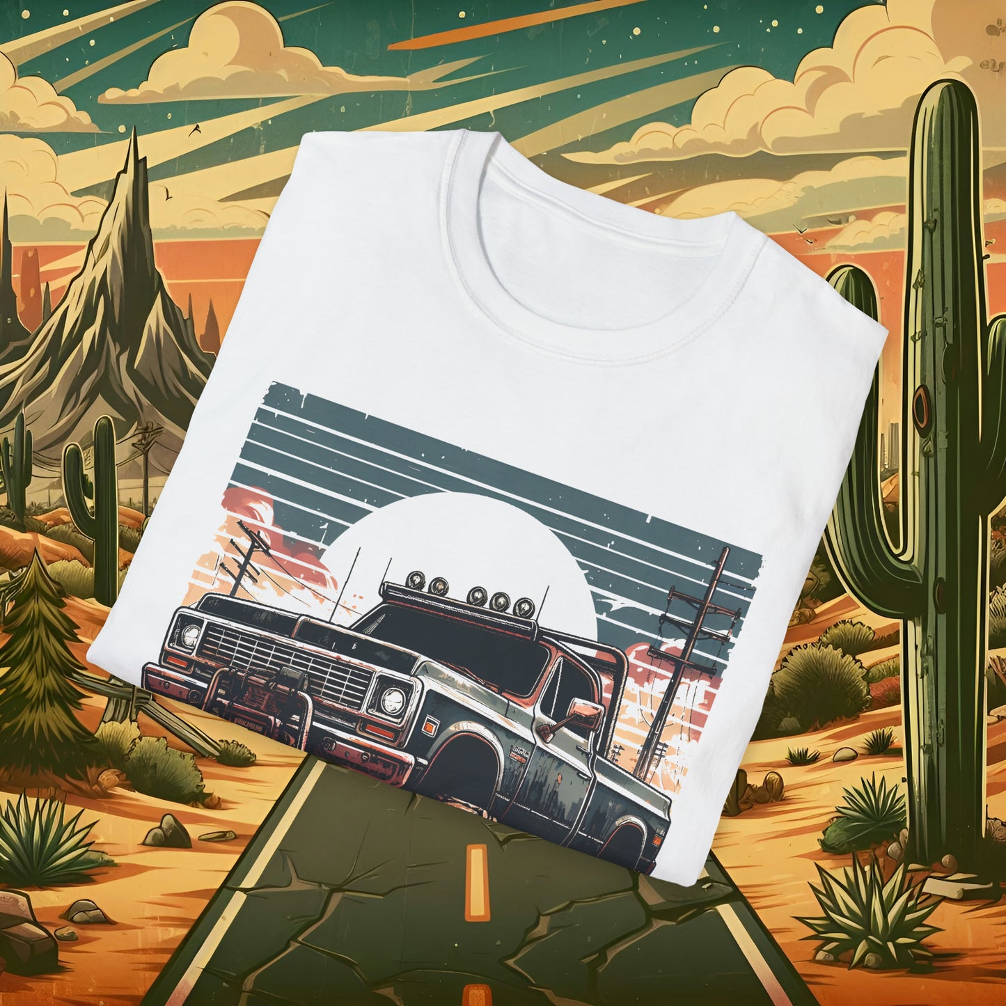 Bowtie Truck 3 Unisex Softstyle T-Shirt