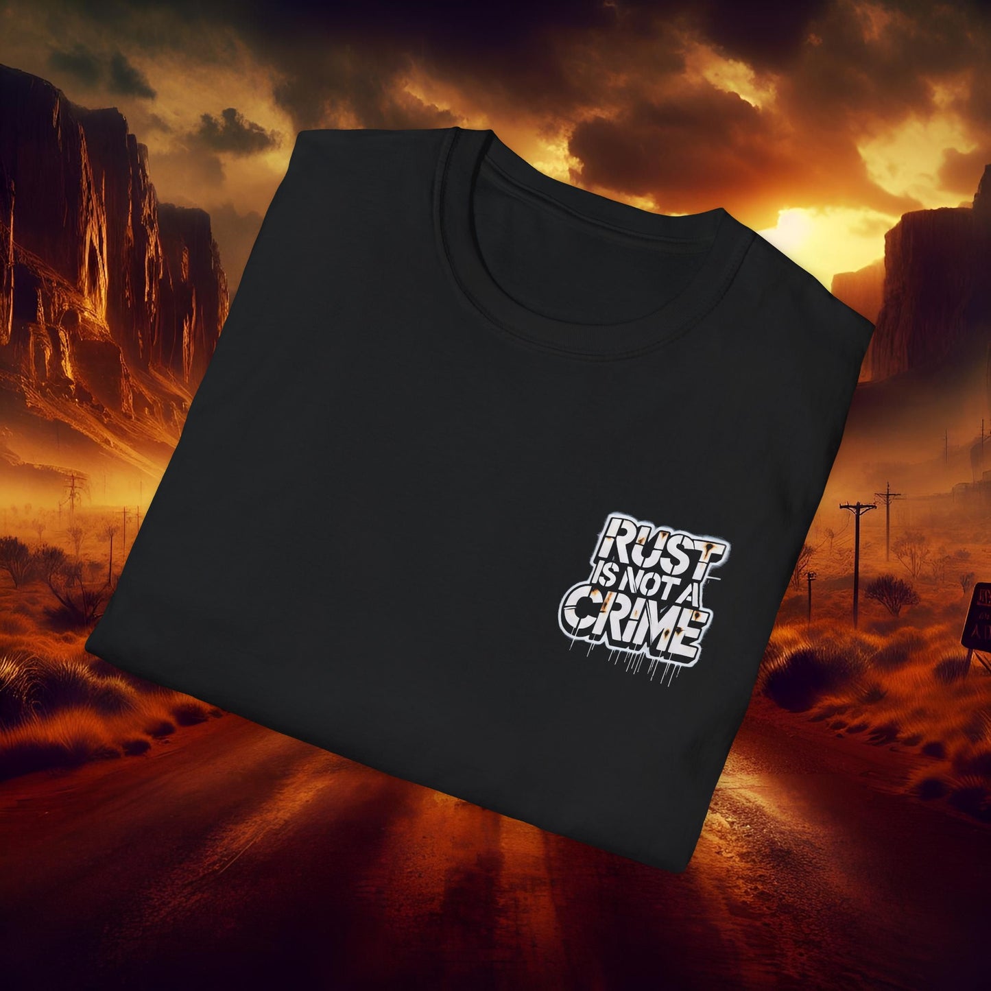 Rust is not a Crime Unisex Softstyle T-Shirt