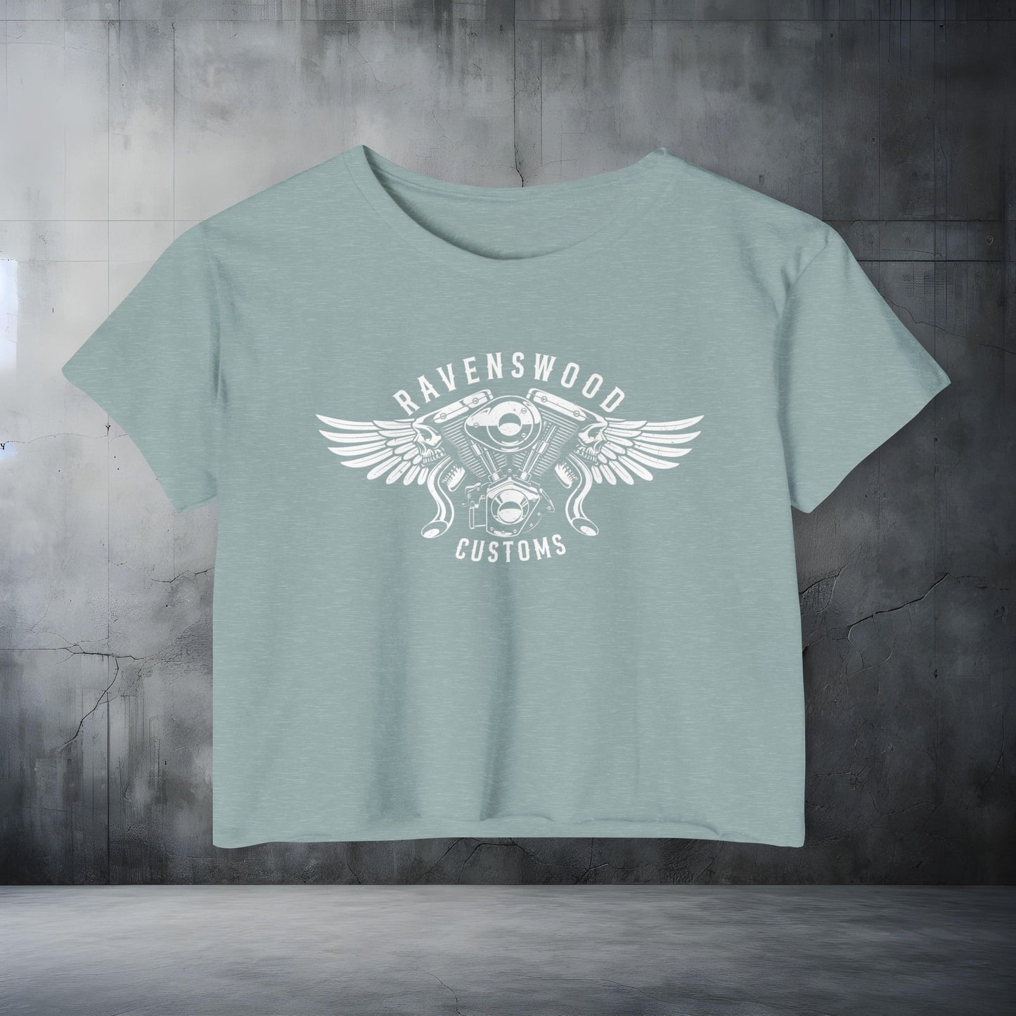 Ravenswood Customs Women's Festival Crop Top - Boho Chic Tee for Summer Events