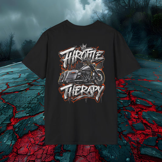 Throttle Therapy Motorcycle T-Shirt Graphic Tee