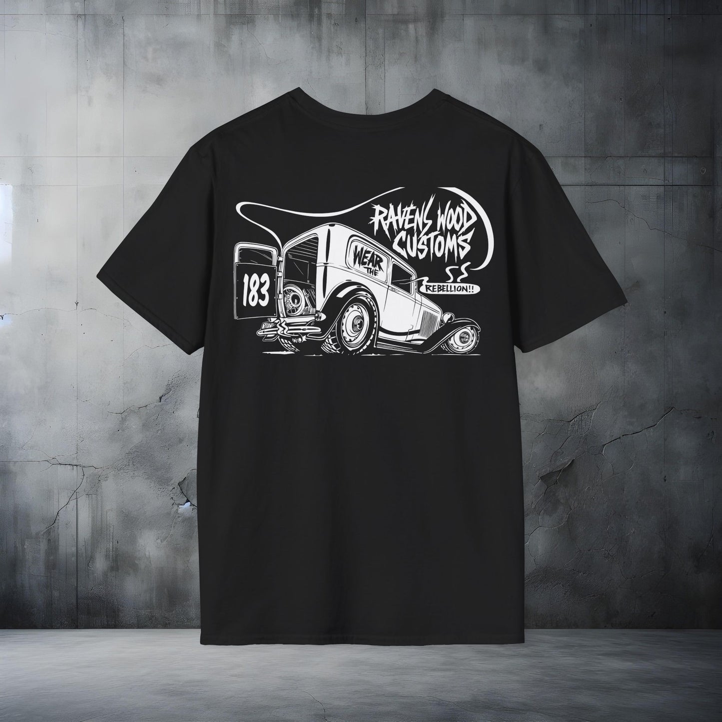 Ravenswood Customs WTR Graphic Tee, Custom Car Lover Shirt, Retro Auto Apparel, Perfect Gift for Gearheads, Classic Vehicle T-Shirt