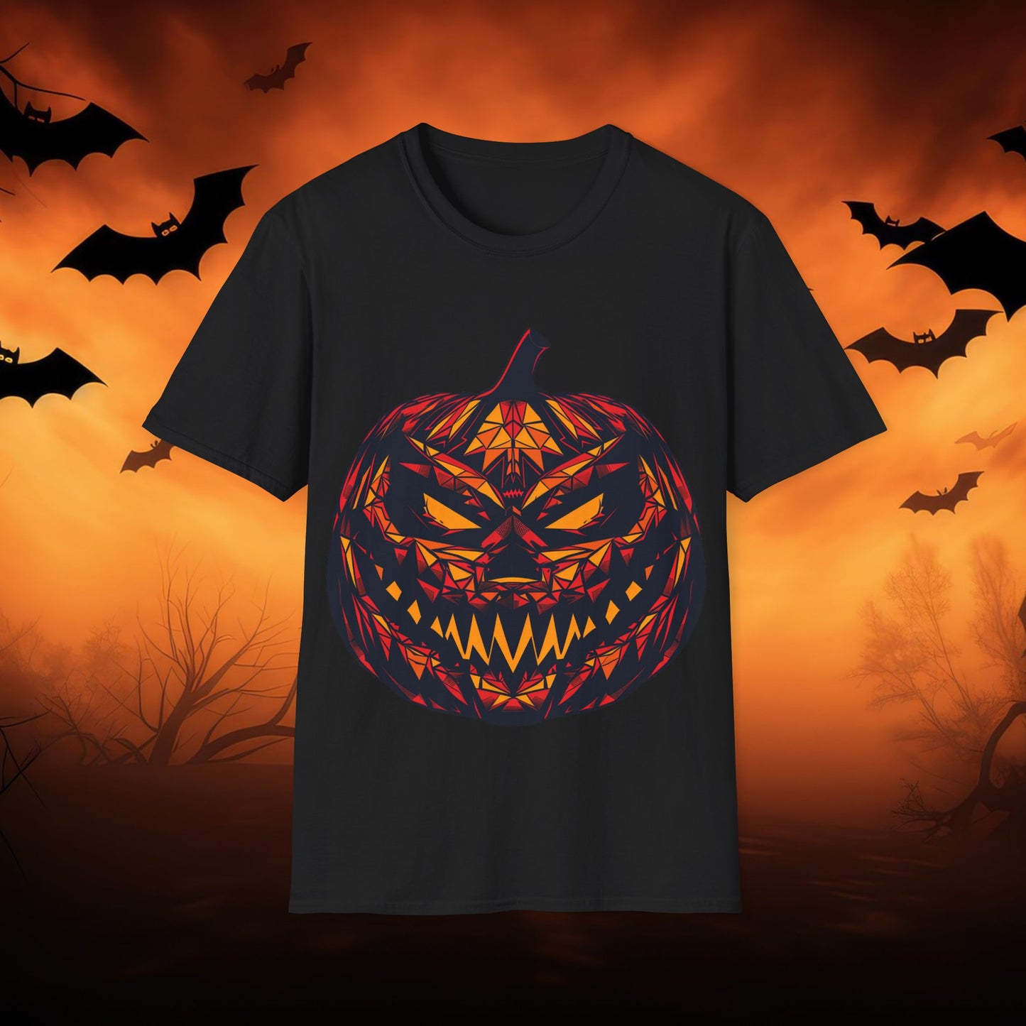 Halloween Pumpkin 03 Unisex T-Shirt, Spooky Tee, Fall Fashion, Halloween Costume, Trick or Treat Shirt, Party Outfit