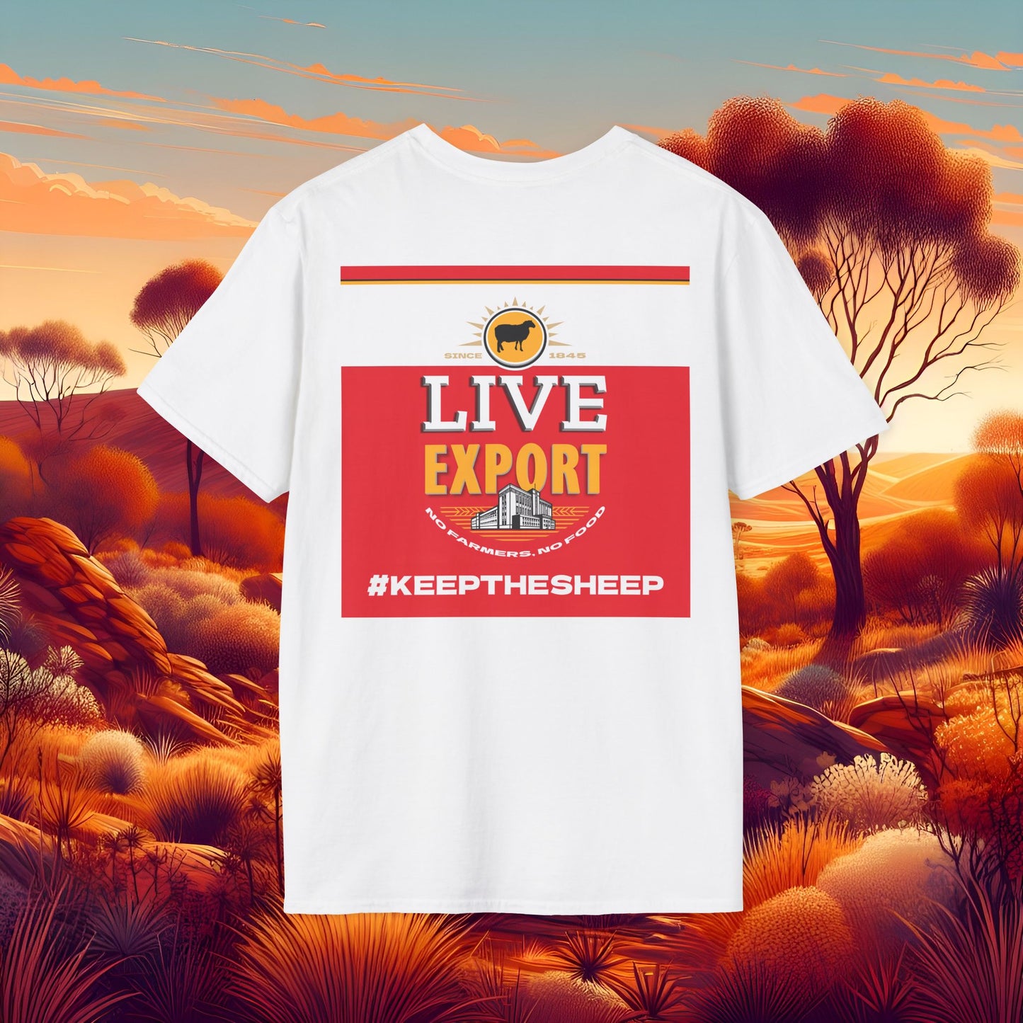 Live Export #keepthesheep Unisex Softstyle T-Shirt - Bold Graphic Tee for Keep the Sheep movement