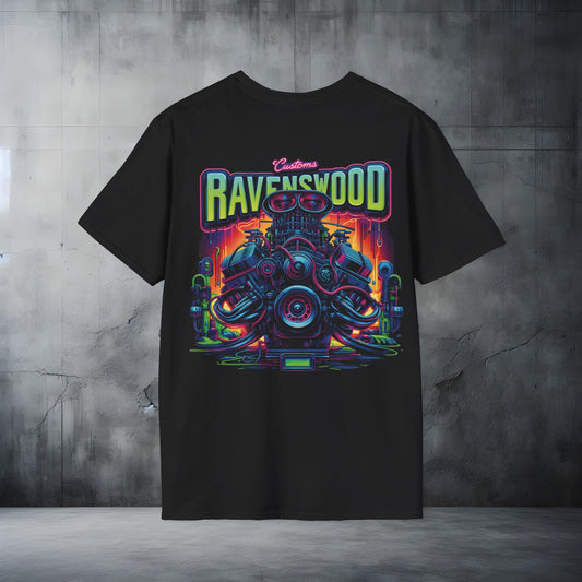 Ravenswood Custom Graphic Tee - Unisex Softstyle T-Shirt for Car Enthusiasts