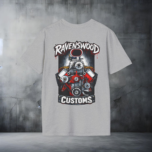 Ravenswood Customs Blown 354 Hemi Engine Graphic T-Shirt